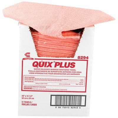 Quix Plus Pink Foodservice Towels 13.5X20