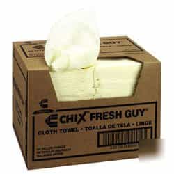 Chicopee Yellow, Fresh Guy Towels-13.50 x 13.50