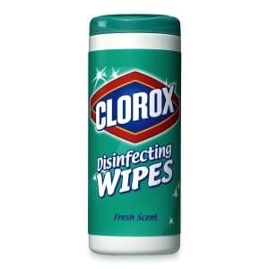 Disinfecting Wipes, Fresh Scent, White, 75/Canister
