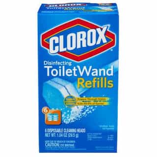 Clorox Blue/White, Toilet Wand Refill Heads