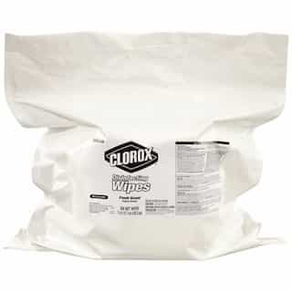 White, Fresh Scent Clorox Disinfecting Wipes-Refill
