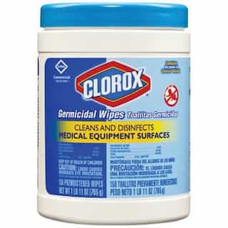 White, 150 Count Clorox Clinical Germicidal Wipes