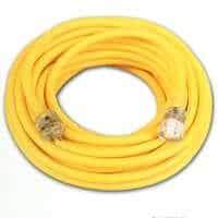 25 foot Yellow Extension Cord with Lighted End