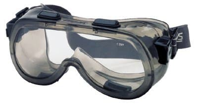 Gray Frame Clear Lens Rx Option Verdict Safety Goggles