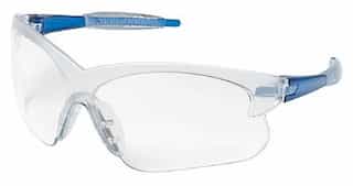 Crews Blue Polycarbonate Deuce Safety Glasses