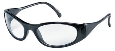 Crews Black Frame Clear Lens Frostbite2 Protective Eyewear