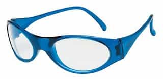 Crews Blue Frame Frostbite2 Polycarbonate Protective Eyewear