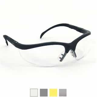 Klondike Black Framed Clear Anti-Fog Protective Eyewear