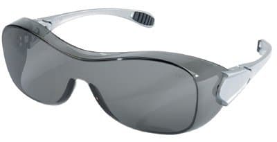 Silver Frame Clear Lens Law OTG Protective Eyewear