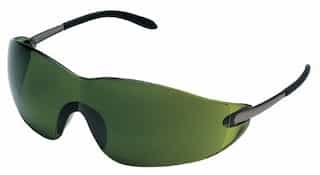 Chrome Frame Green Lens Blackjack Protective Eyewear