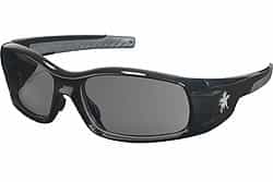 Crews Black Swagger Safety Glasses