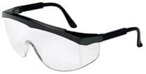 Stratos Spectacles Black Frame Clear Lens