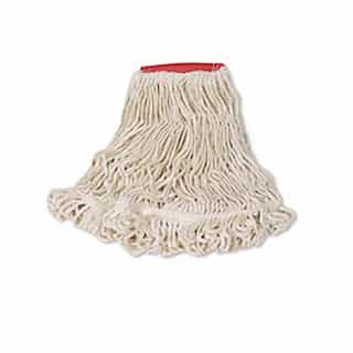 Rubbermaid White, Large Cotton/Synthetic Super Stitch Blend Mop Heads