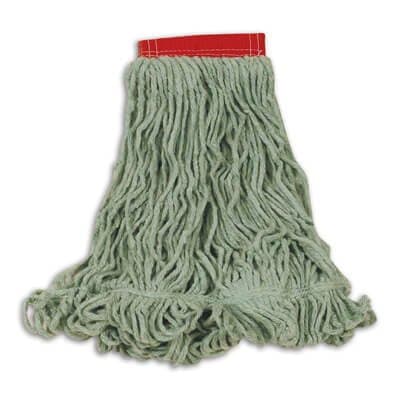 Rubbermaid Green, Large Cotton/Synthetic Super Stitch Blend Mop Heads