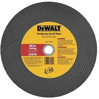 Dewalt 14" x 5/32" x 1" Metal Portable Saw Cut-Off Wheel