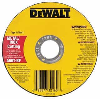Dewalt 4-1/2" x .045" x 7/8" Type 1 Metal Thin Cut-Off Wheel