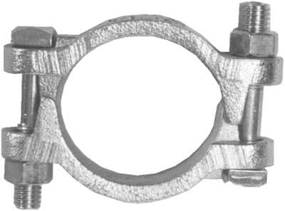 6 1/2 inch Double Bolt Hose Clamp