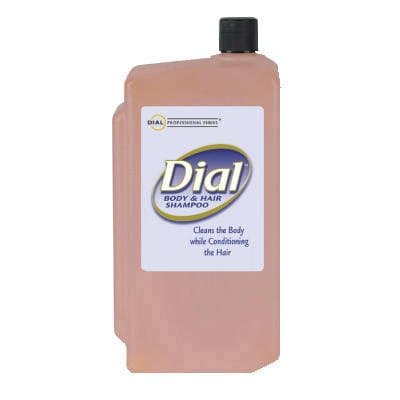 Dial Clear Amber, Peach Scented Body & Hair Shampoo-1 Liter Cartridge