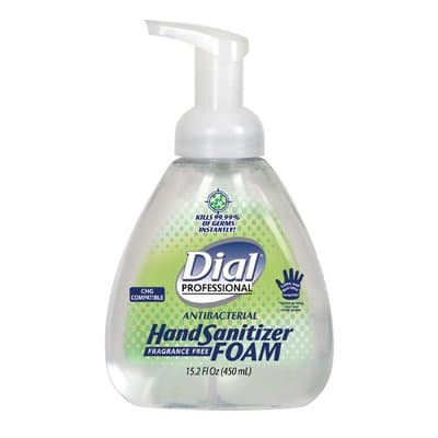 Antibacterial Hand Sanitizer Foam, Neutral Scent, 450mL Pump Bottle