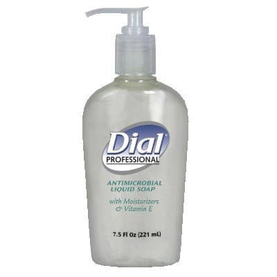 Dial Liquid, Dial Antimicrobial with Moisturizers and Vitamin E in Decorative Pump-7.5-oz