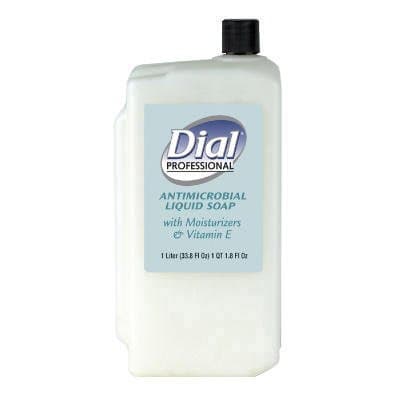 Liquid Dial Antimicrobial with Moisturizers and Vitamin E- 1-Liter Refill