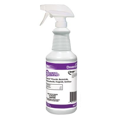 Liquid Oxivir Sanitizer In A Trigger Spray Bottle-1 Quart