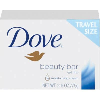 White, Travel Size Bar Soap with Moisturizing Lotion-2.6-oz