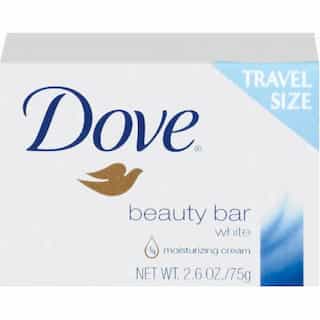 Diversey White, Travel Size Bar Soap with Moisturizing Lotion-2.6-oz