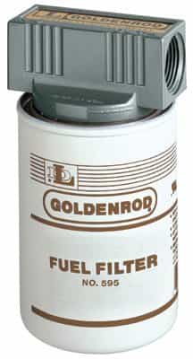 Goldenrod 1" 50.0 PSI Inline Disposable Spin On Fuel Filter
