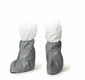 One Size Fits Most 18" Tyvek Shoe & Boot Cover, Gray