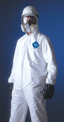 Dupont Large Zipped Front Dupont Tyvek Coveralls