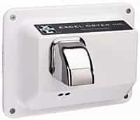 Excel Dryer Cast Cover Serie Hand Off Hand Dryer, Surface Mount,  White