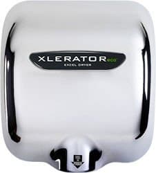 Excel Dryer Xlerator ECO Automatic Hand Dryer, No Heat Element, Chrome