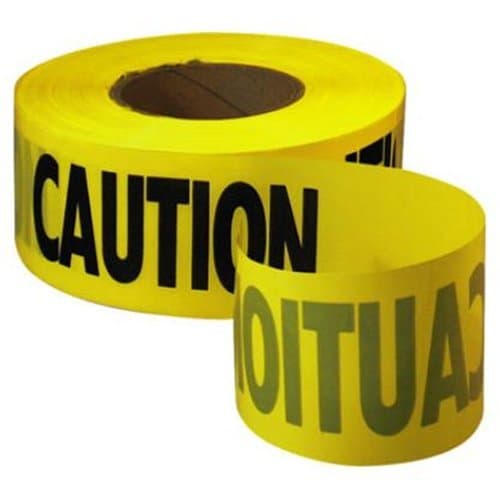 Grade Caution Yellow Tape With Black Print