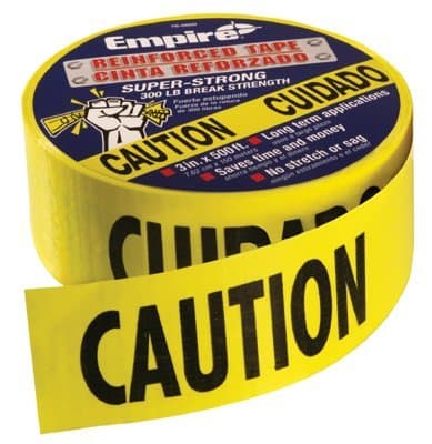 Yellow Caution 500 ft Safety Barricade Tape