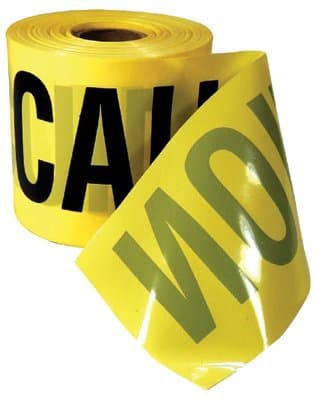 3"X200' Caution Yellow Safety Barricade Tapes