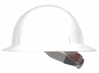 White Thermoplastic 8 Pt. Ratchet SuperEight Hard Hat