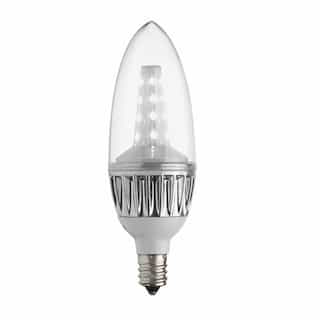 4.5W 2700K Candelabra Bulb, Blunt Tip, Dimmable, Energy Star-Rated