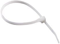 8" Standard White Cable Ties