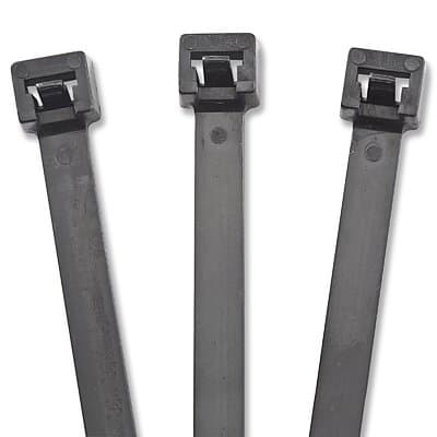 13-in Black Releasable Cable Ties