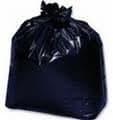 Black, 1.5 Mil Waste Can Liners- 40 x 40 x 46