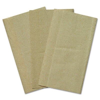 General Supply Kraft, 250 Count Single-fold Paper Towels-9 x 9.45