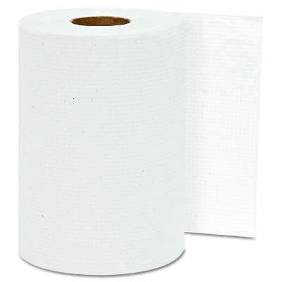 White, Hardwound Roll Towels-8-in x 300-ft.