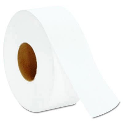 White, 2-Ply Jumbo Bathroom Tissue-9-in Diameter