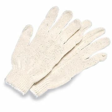 String Knit General Purpose Gloves, Large, Natural