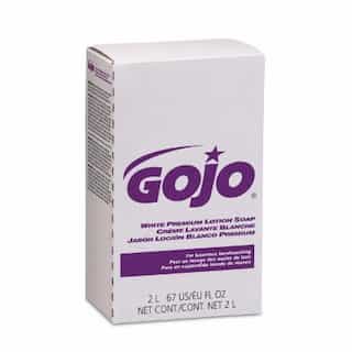 GOJO White Premium Lotion Soap, Spring Rain Scent, 2000 mL Refill