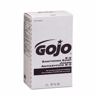GOJO Clear, Fragrance Free E2 Sanitizing Lotion Soap Refill-2000 ML