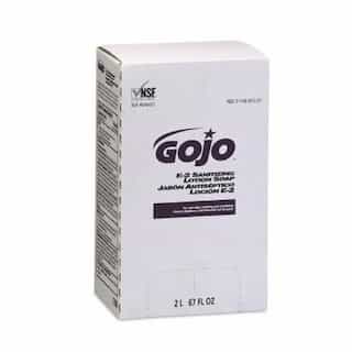 GOJO Fragrance-Free, E2 Sanitizing Lotion Soap Refill-2000 ML