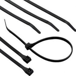 8" Natural Cable Ties w/ Screw Mount