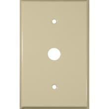 GP 1 Gang Cable Wall Plate-Ivory
